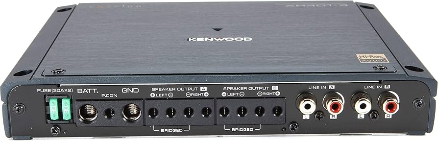 Amazon.co.jp: ケンウッドExcelonクラスD 4チャンネルパワーアンプ