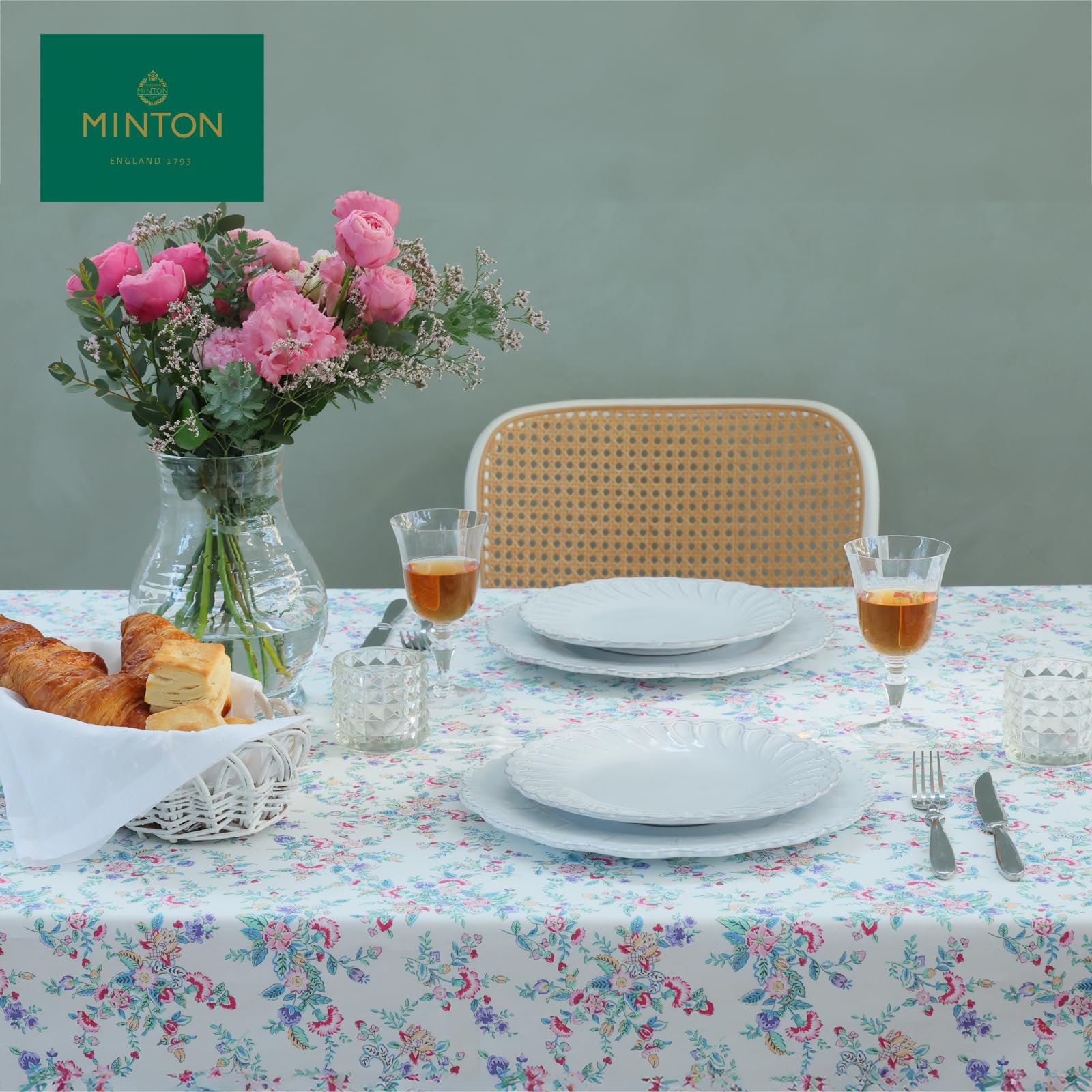 Amazon.co.jp: 川島織物セルコン MINTON ミントン テーブルクロス