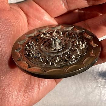 天理教 「天理王命」 銅鏡 超希少品 宗教道具 古民家より発掘 銅製