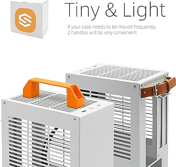 Amazon | SGPC ITX Miniケース - K39 (スチール) / ハンドル2つ付き