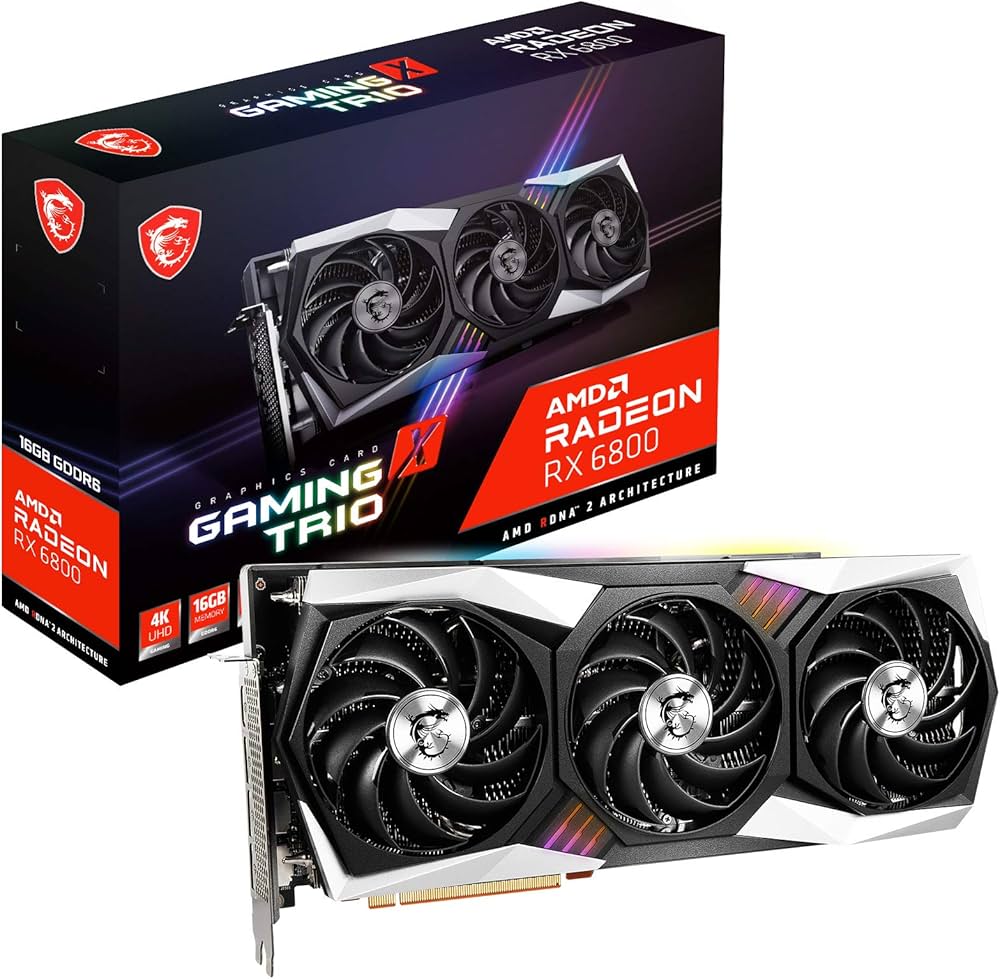 Amazon | MSI Radeon RX 6800 GAMING X TRIO 16G グラフィックスボード