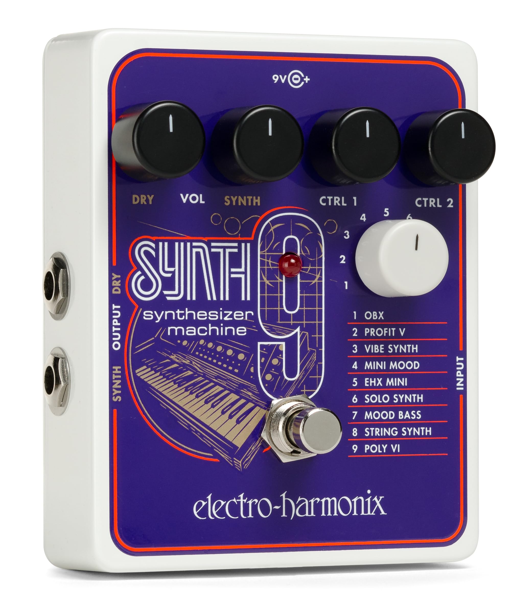 Amazon.com: Electro-Harmonix SYNTH9 Synthesizer Machine Pedal