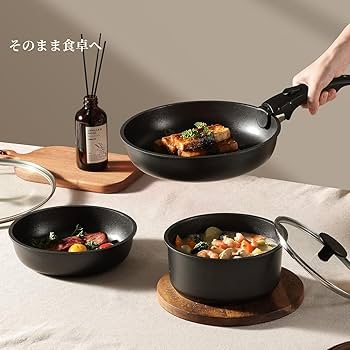 Amazon.co.jp: CAROTE カローテ フライパン 鍋 セット 11点 IH&ガス火