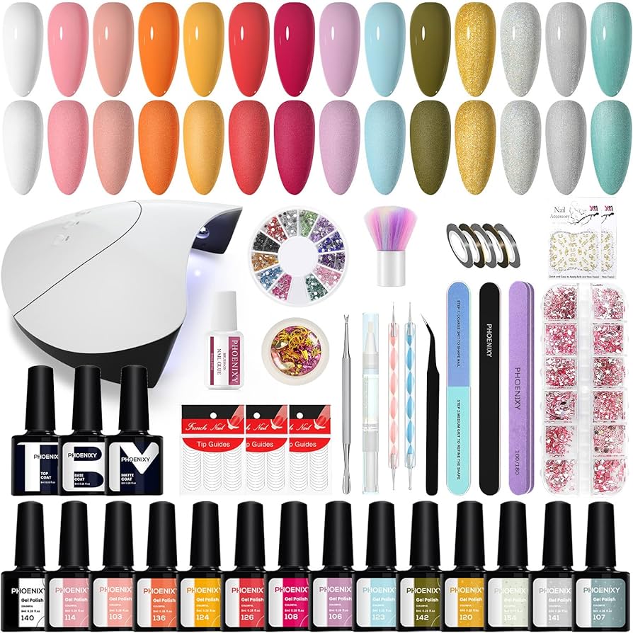 Amazon.co.jp: ジェルネイルキット phoenixy nail gel kit set ジェル