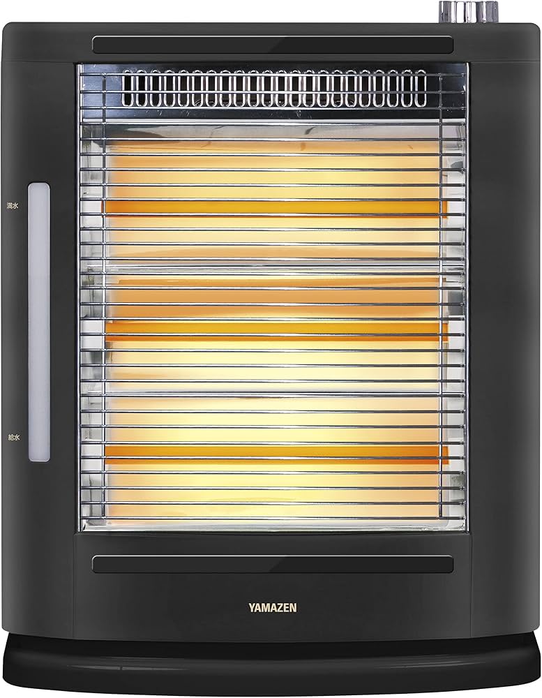 Amazon | [山善] 遠赤外線 電気ストーブ 加熱式 加湿機能 障害物