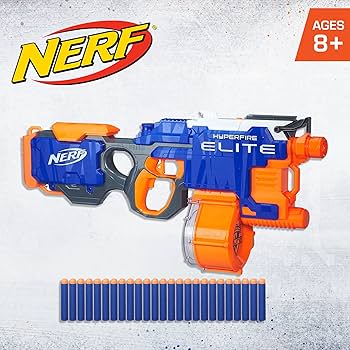 Amazon.com: Nerf HyperFire Motorized Elite Blaster, 25-Dart Drum