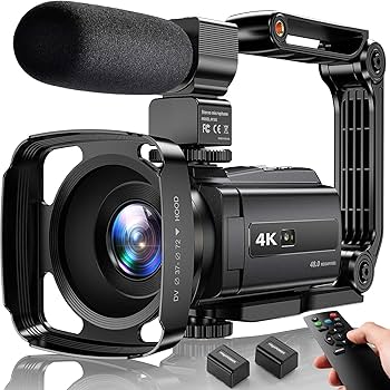 Amazon | 4K Video Camera Camcorder 48MP UHD WiFi IR Night Vision