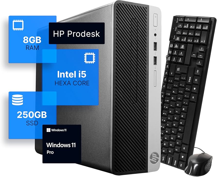 Amazon.com: HP ProDesk i5-9500 9th Gen Desktop Computer (3.2