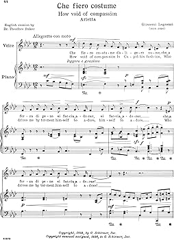 Twenty-Four Italian Songs and Arias – Medium Low Voice | 17th and