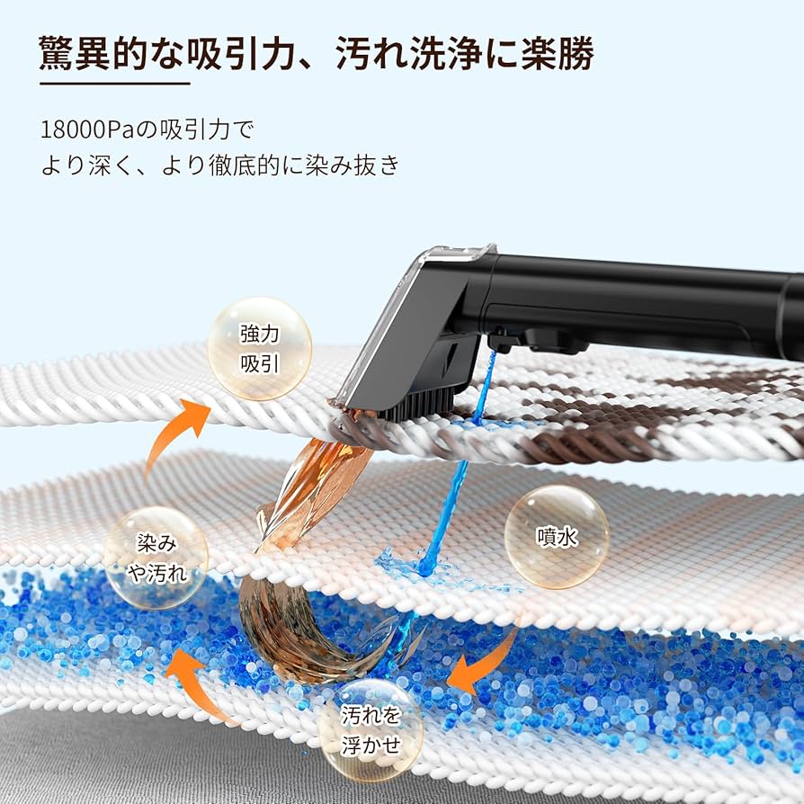 Amazon | Yadea R3 カーペットクリーナー18000Pa超 カーペット洗浄機