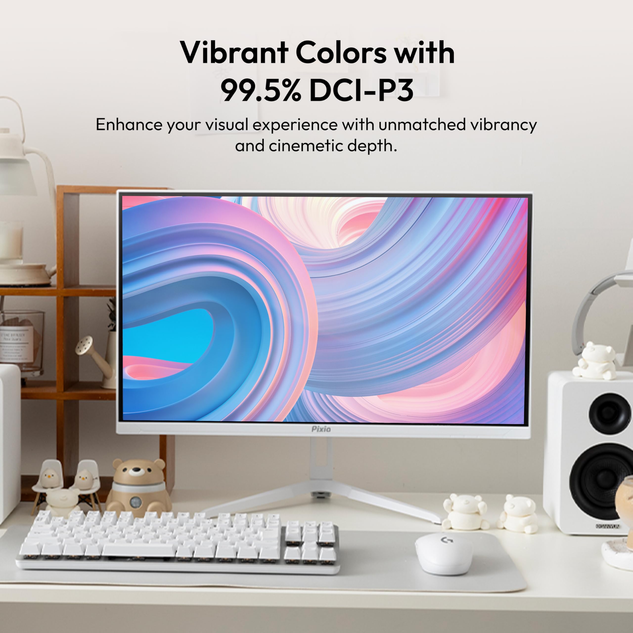 Amazon.com: Pixio PX27U Wave White 27 inch 160Hz Refresh Rate 4K