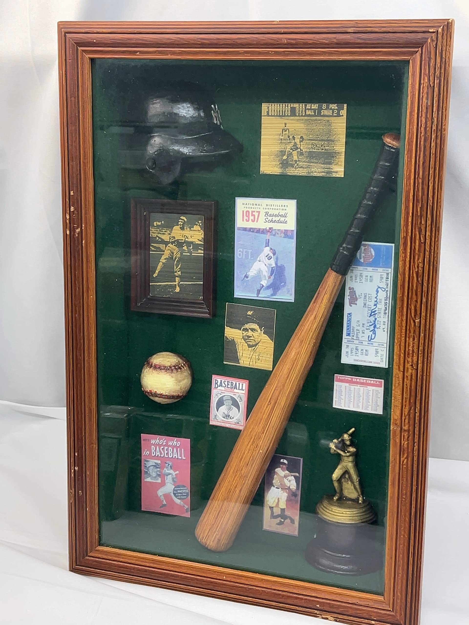 Amazon.co.jp: 大リーグ ガラス額入り 記念品 ベーブ・ルース 1957