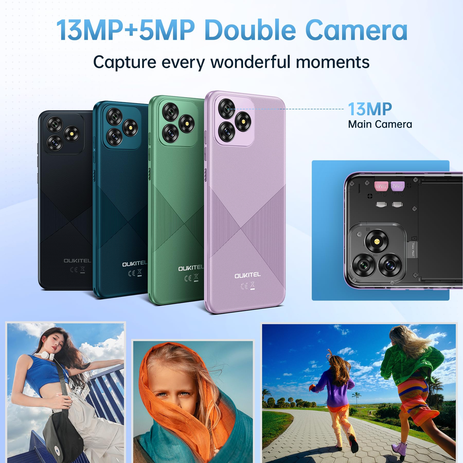 Amazon.com: OUKITEL C53 Cell Phone Unlocked, 6.6