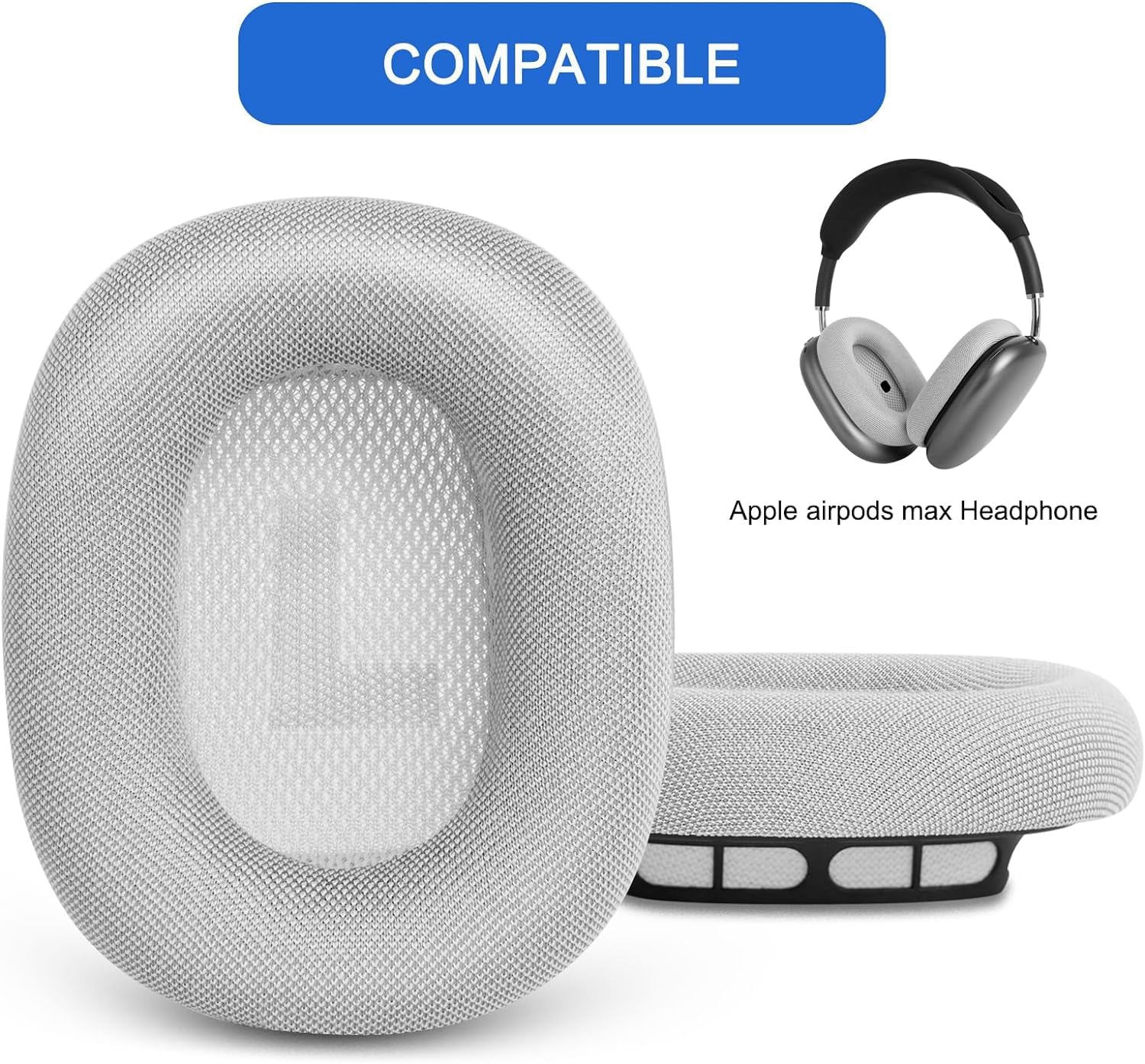 Amazon | イヤークッション Apple AirPods Maxヘッドホン用 メッシュ