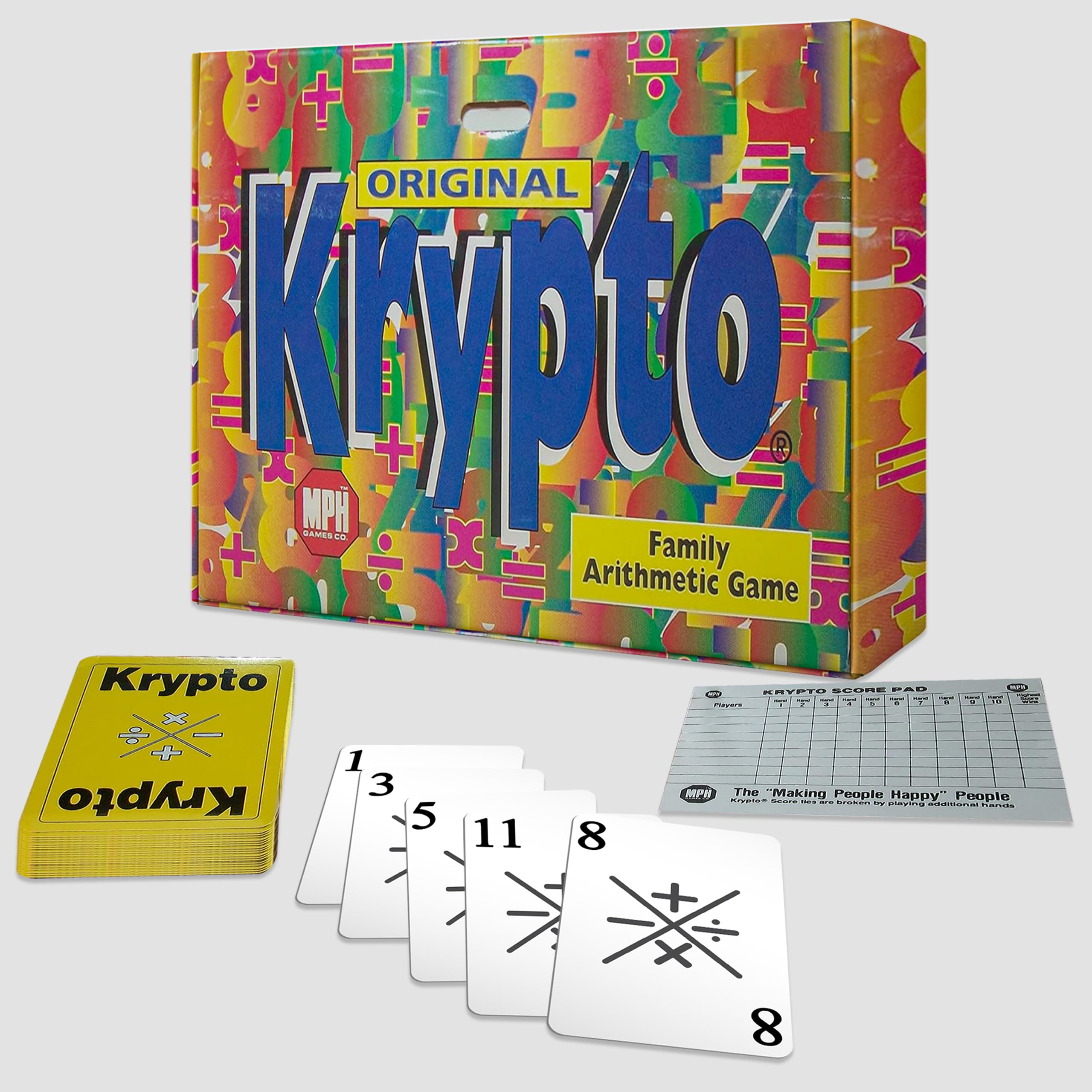 Amazon.com: Krypto Original Arithmetic Game - Card Game of