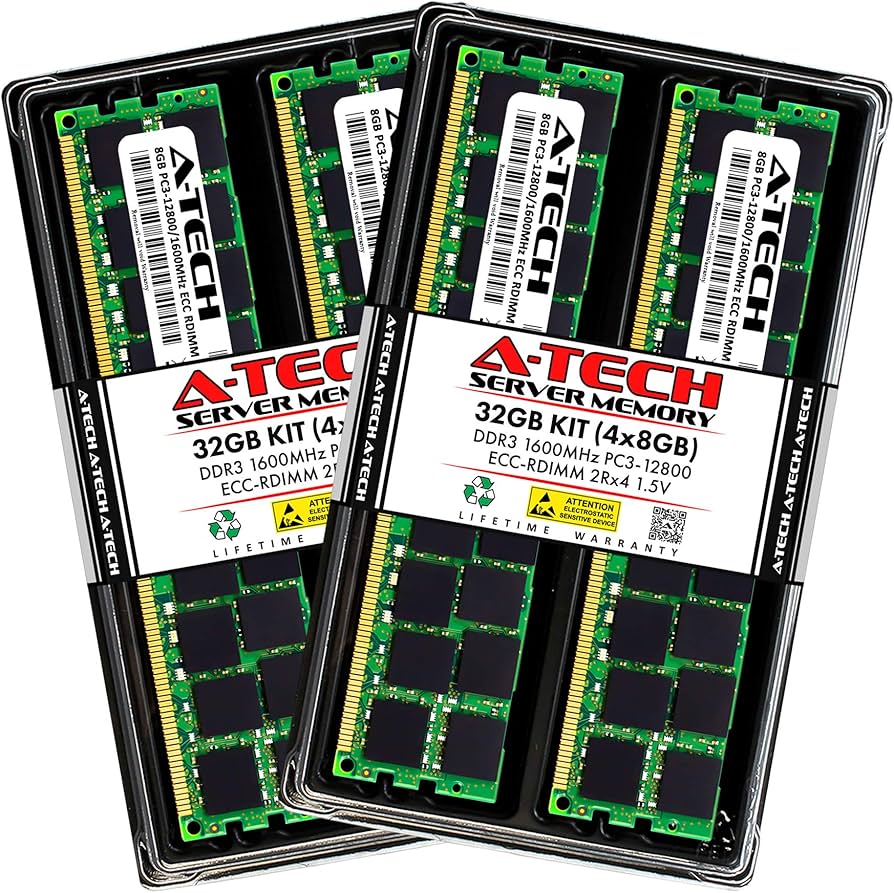 A-Tech 32GB ECC Registered Memory Kit for HP Z420 Workstation (4 x