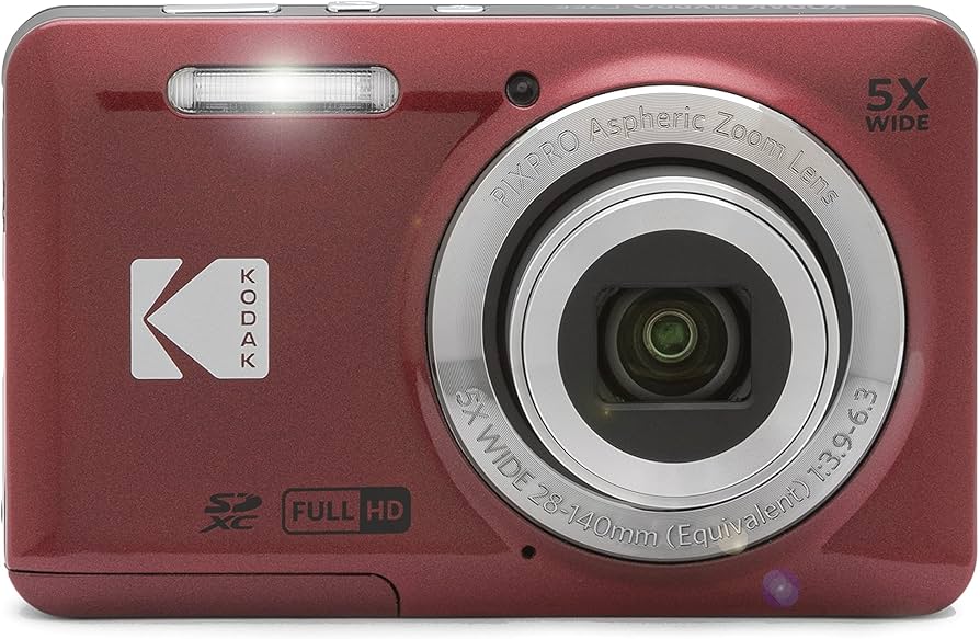 Amazon Canada: Kodak PIXPRO FZ55 Digital Camera (Red) + Point