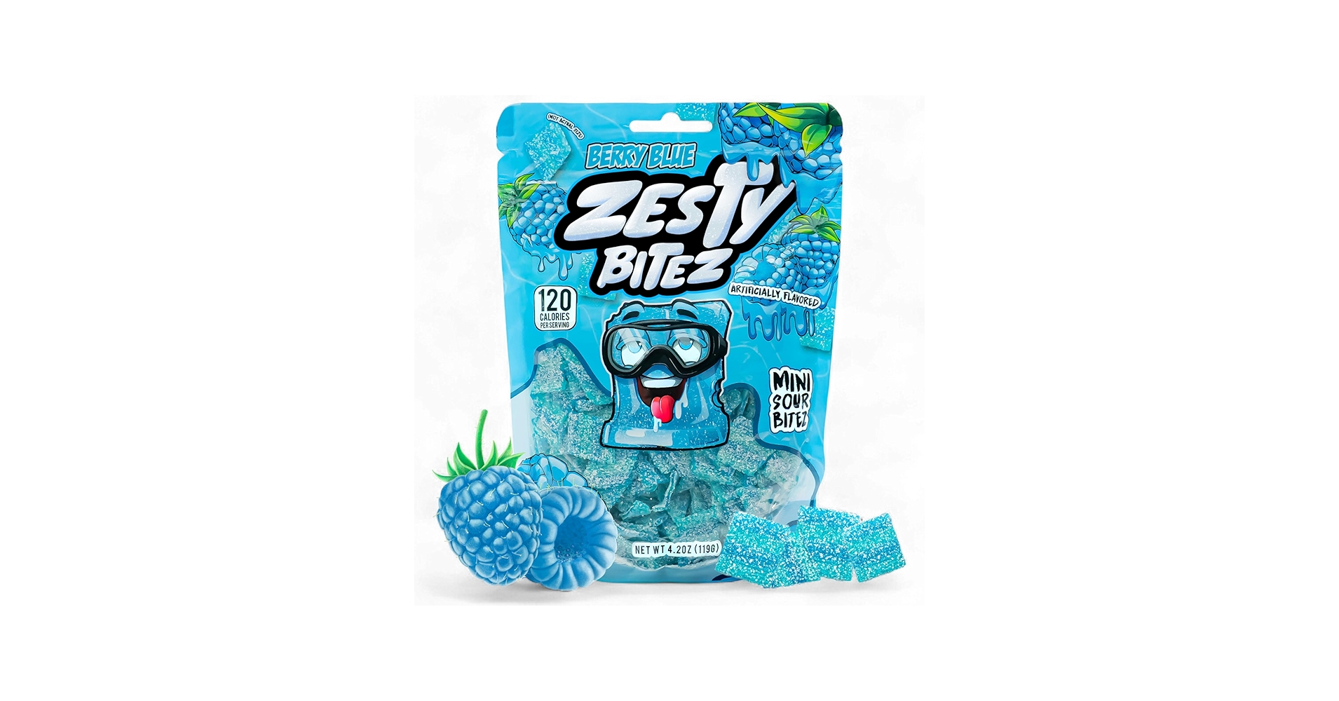 Amazon.com : Zesty Bitez Sour Gummy Belt Squares, Sweet and Tangy