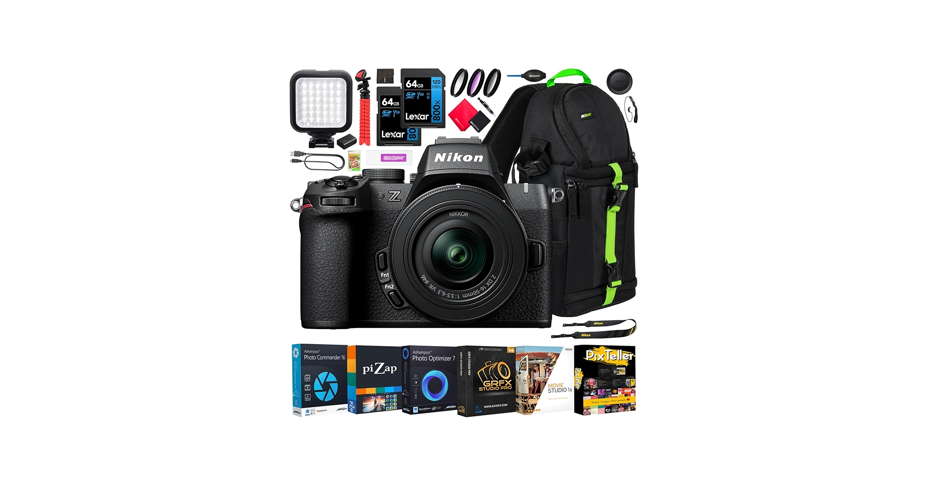 Amazon.com : Nikon Z50 II Mirrorless Camera 4K DX Body with 16