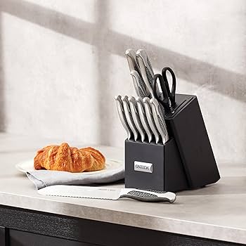 Amazon.com: Oneida Crosshatch Cutlery Set – 14-Piece Cutlery Block