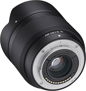 Samyang AF 12mm F2.0 Fuji X Auto Focus Lens, Black,23113 : Amazon