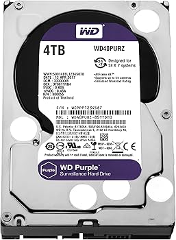 Amazon.com: WD Purple 4TB Surveillance Hard Disk Drive - 5400 RPM