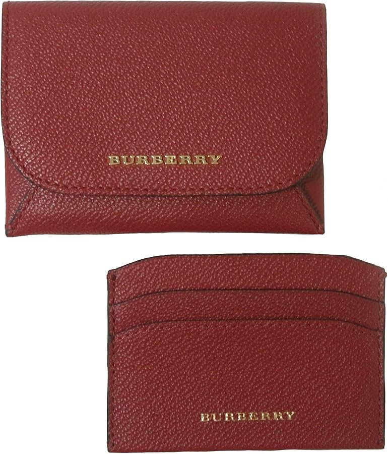 Amazon | [BURBERRY] [バーバリー] カードケース 名刺入れ (レッド