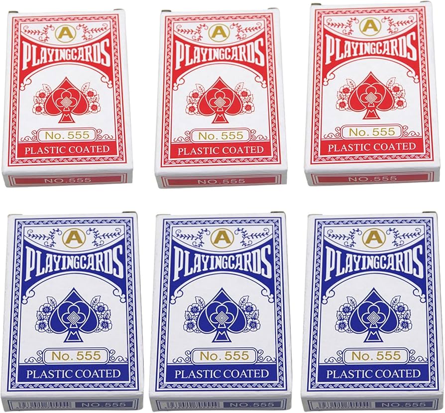 Amazon.co.jp: ユアクト 6パックセット トランプ 紙 バカラ ポーカー