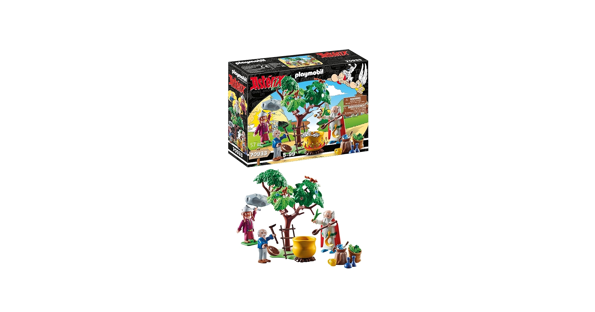 Amazon.com: Playmobil Asterix 70933 Getafix with The Cauldron of