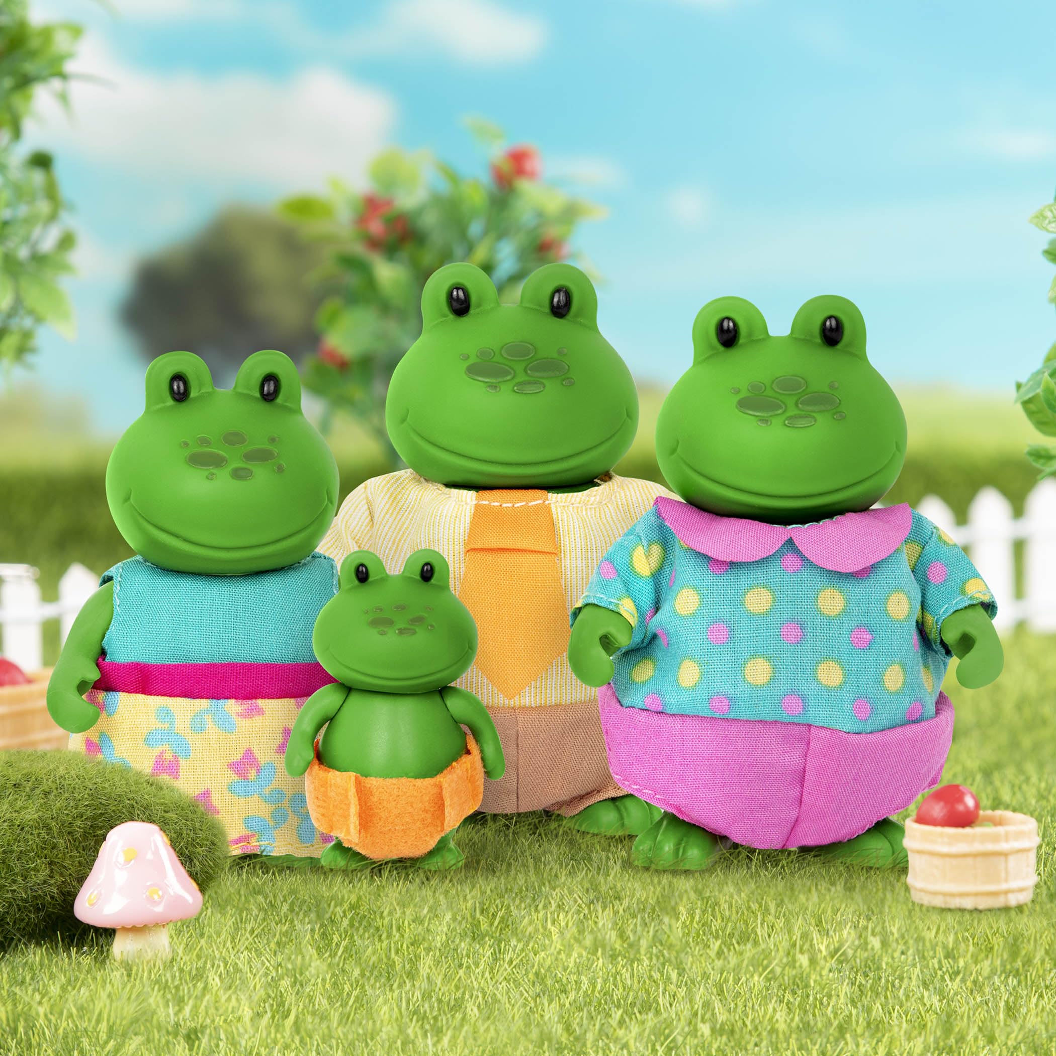 Amazon.com: Li'l Woodzeez – The Croakalily Frog Family – Set of 4