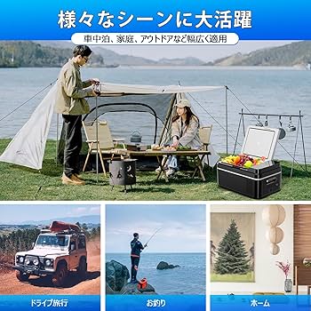 Amazon.co.jp: Sumeriy 車載冷蔵庫 22L バッテリー付き -20℃～20℃ 急速