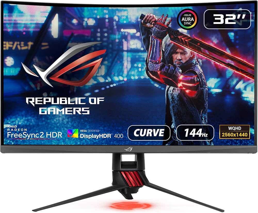 Amazon.co.jp: ASUS 湾曲 ゲーミングモニター ROG Strix XG32VQR 31.5