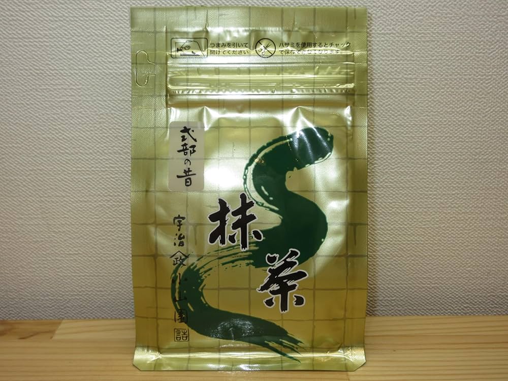 Amazon | 山政小山園 抹茶 式部の昔 茶道用 (100g 袋入り) | 山政小山