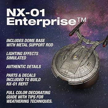 Polar Lights Star Trek NX-01 Enterprise (Snap) 2T 1:1000 Scale