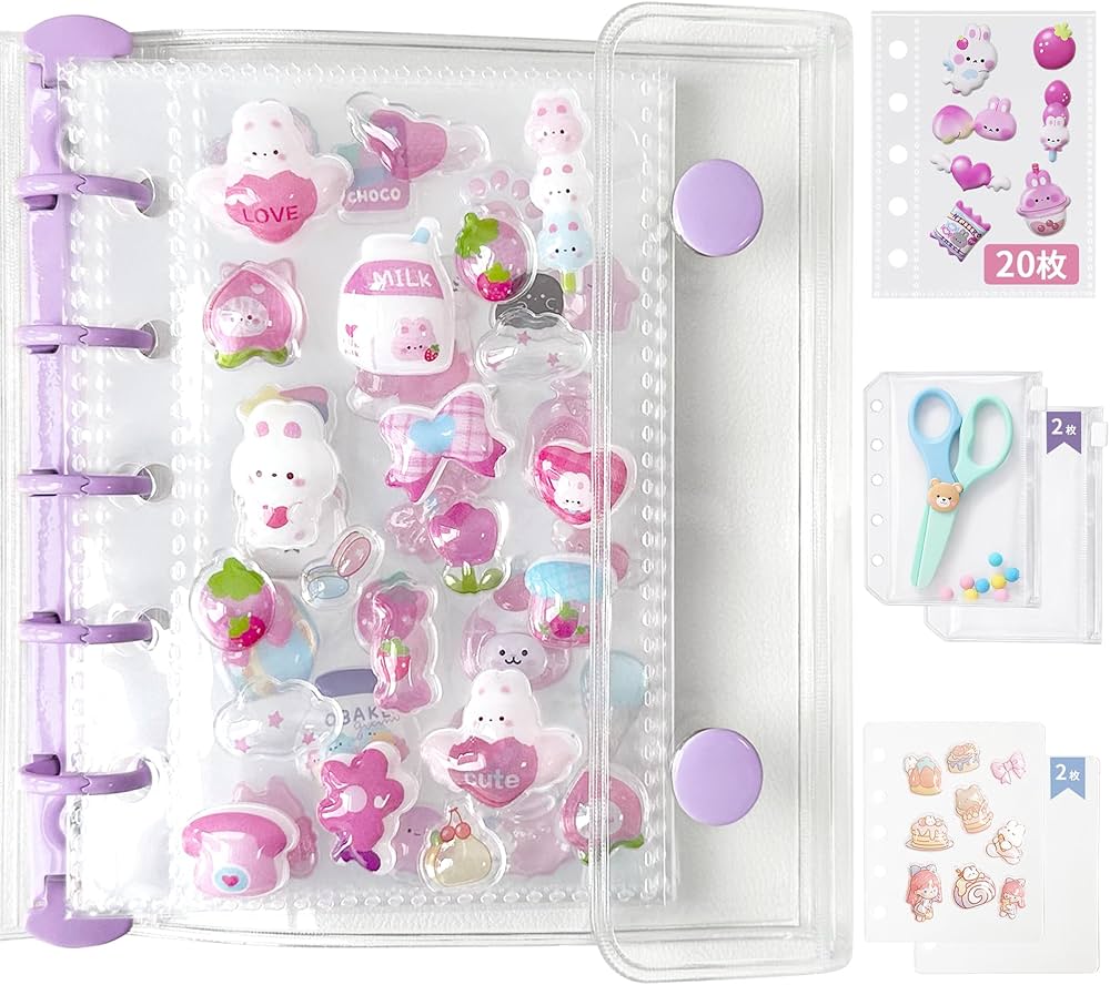 Amazon.co.jp: GOKEI シール帳 プラバン 透明 M5サイズ ミニ