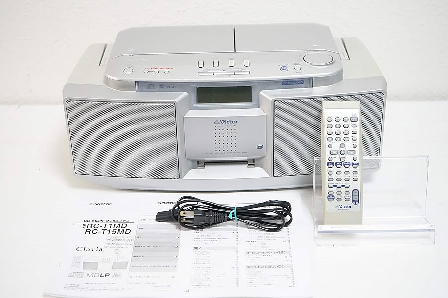 Amazon | Victor ビクター JVC RC-T1MD-S シルバー CD-MDポータブル
