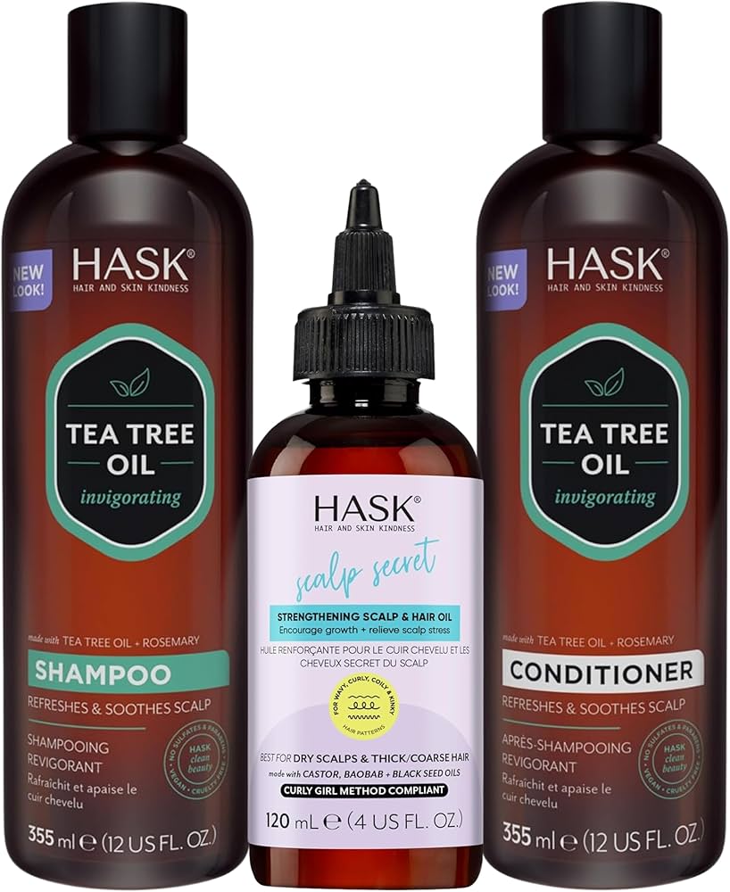 Amazon.com : HASK Scalp & Strength Bundle – Tea Tree & Rosemary