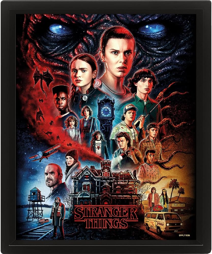 Amazon.co.jp: Pyramid International Stranger Things フレーム入り3D