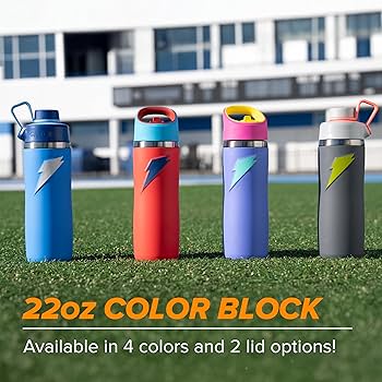 Amazon.com : Gatorade 'Overtime' 22oz Stainless Steel Water Bottle