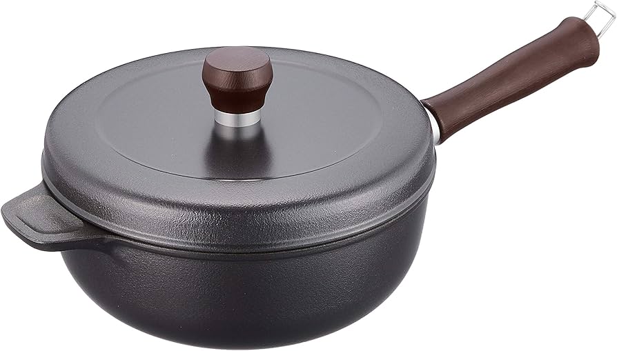 Amazon｜文化軽金属鋳造 片手鍋 ブラック 直径20cm｜片手鍋・ソース