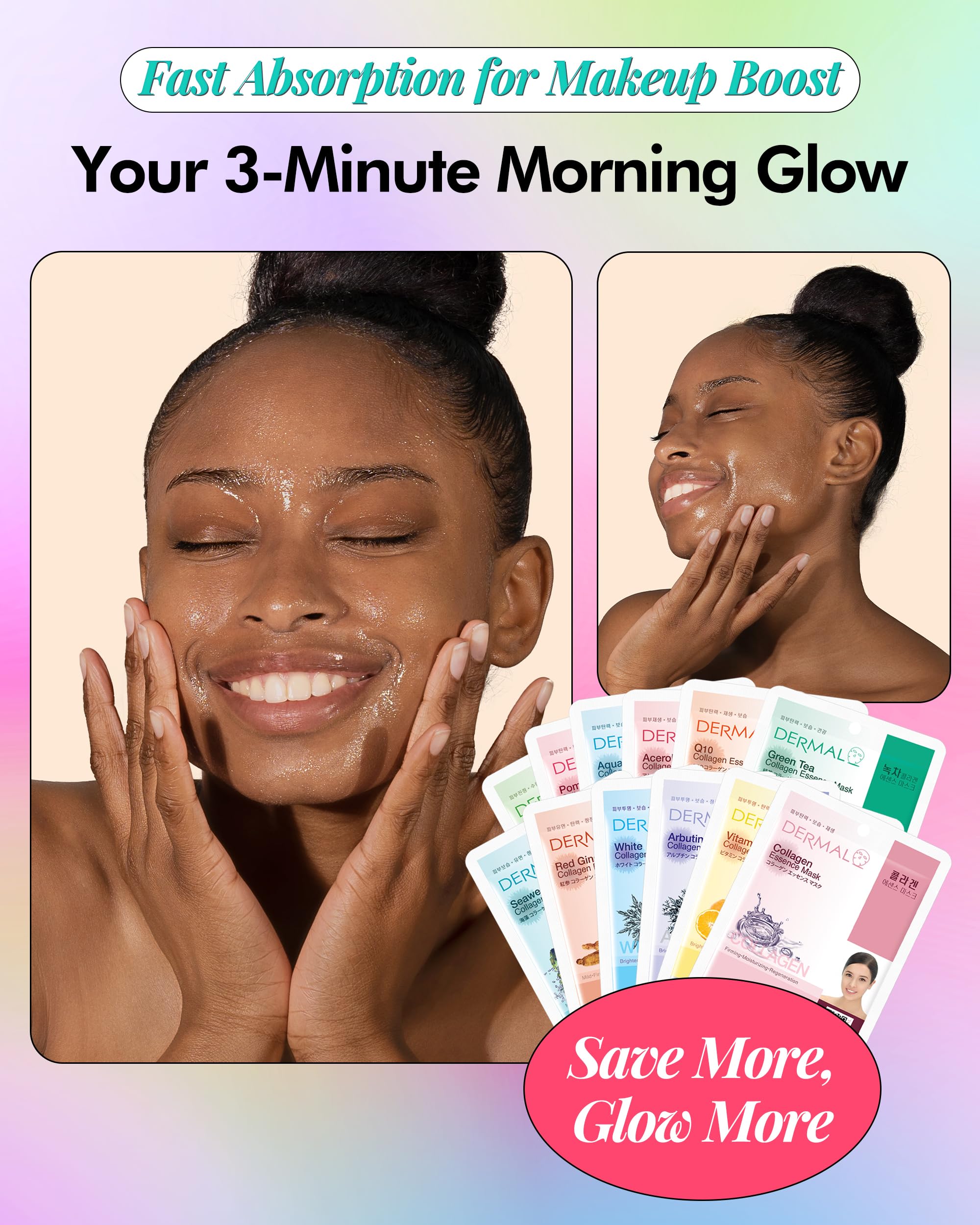 Amazon.com : DERMAL 39 Combo Pack Made in Korea Facial Mask – 20+