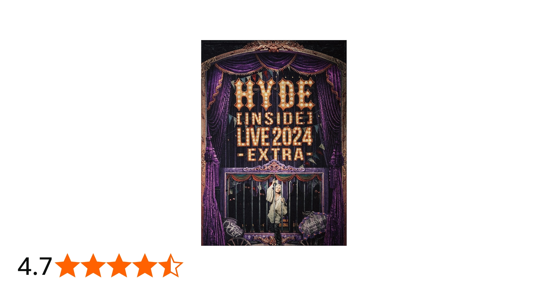 Amazon.co.jp: HYDE [INSIDE] LIVE 2024 -EXTRA- (初回限定盤)(2枚組