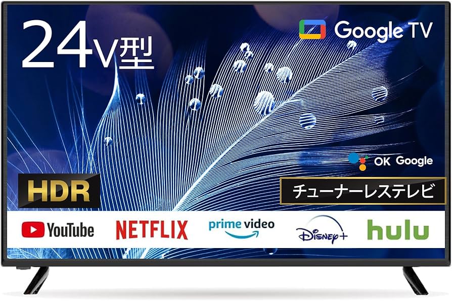 Amazon.co.jp: ASTEX 24V型 チューナーレス スマートテレビ Google TV