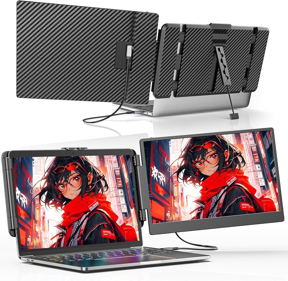 Amazon.co.jp: Alichome S1 デュアルモニター 14インチ FHD 1080P IPS