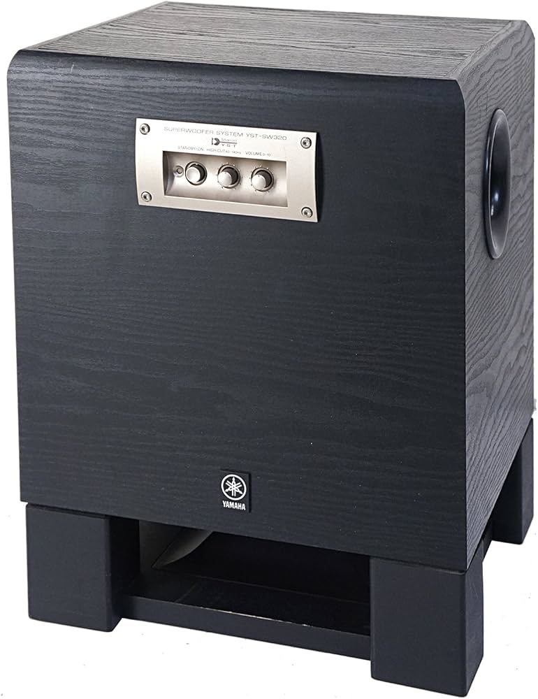Amazon.co.jp: YAMAHA YST-SW320 B スーパーウーファー ブラック : 車