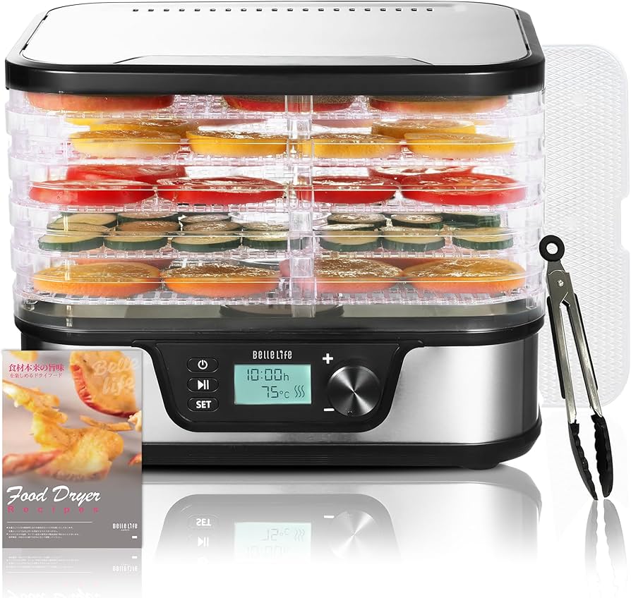 Amazon.co.jp: BelleLife フードドライヤー 食品乾燥機 ドライフルーツ