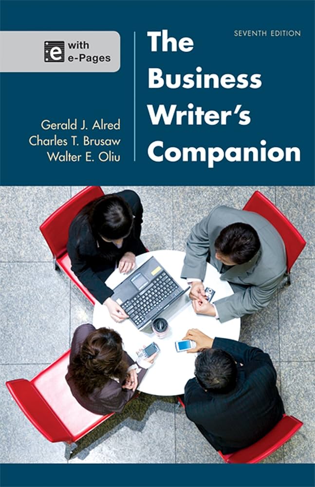 Amazon.com: The Business Writer's Companion: 9781457632990: Alred
