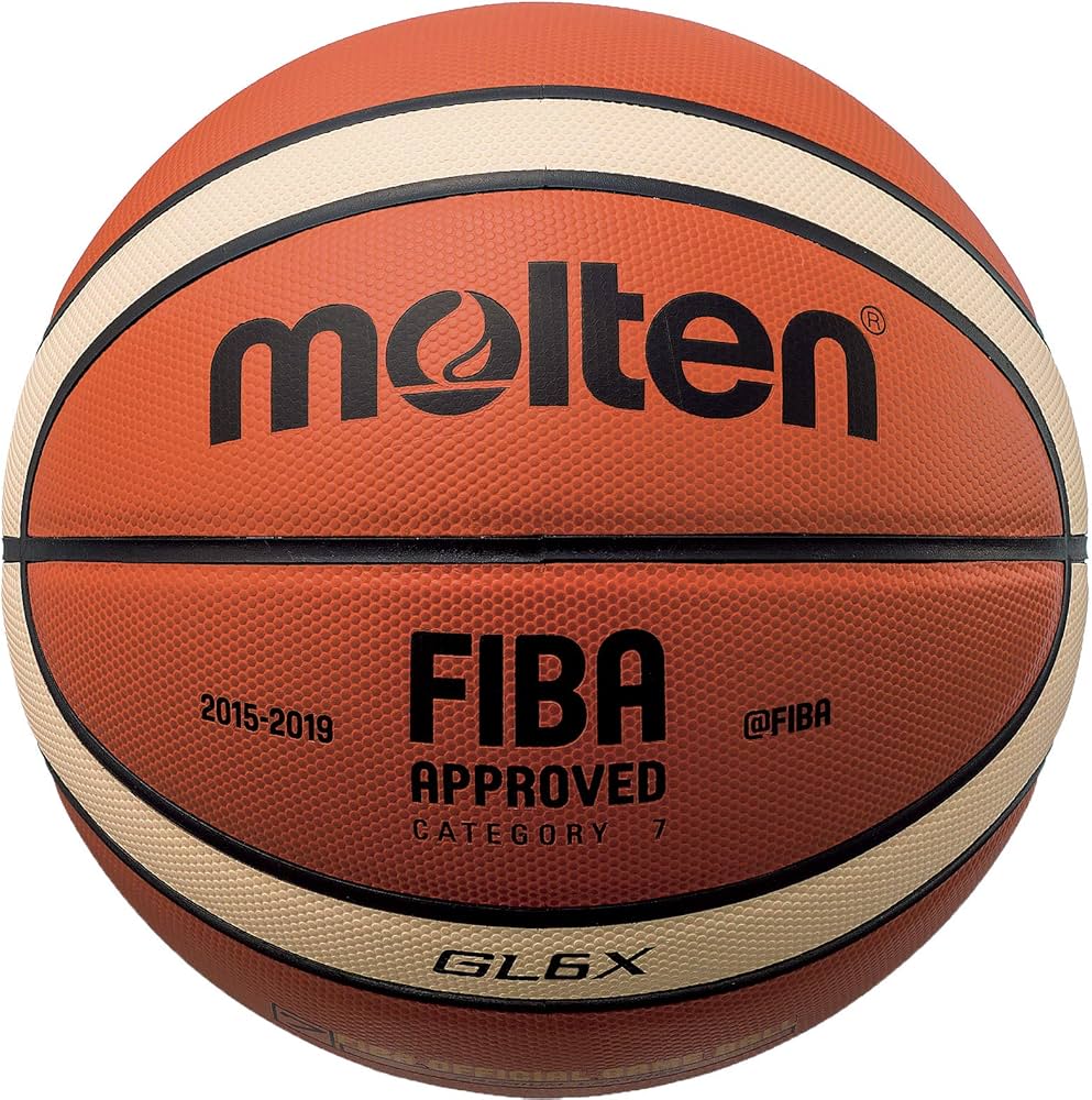 Amazon | Molten レザーバスケットボール オレンジ/タン 中サイズ 6