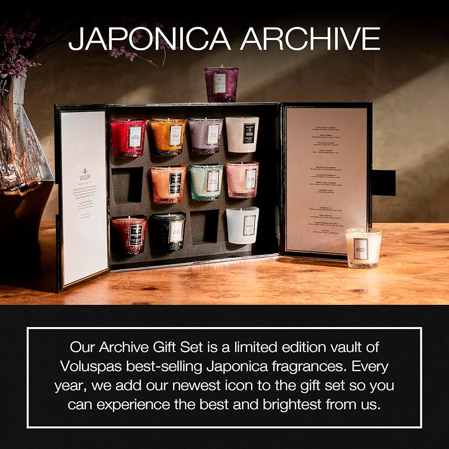 Amazon.com: Voluspa Japonica Archive 12 Pc Votive Scented Candles