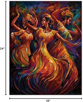 Amazon.com: Artery8 Latino Salsa Music Abstract South America